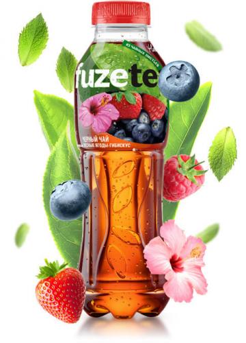 FUZE Tea Лесные ягоды-Гибискус 0,5 л. (12 бут.) - основное фото